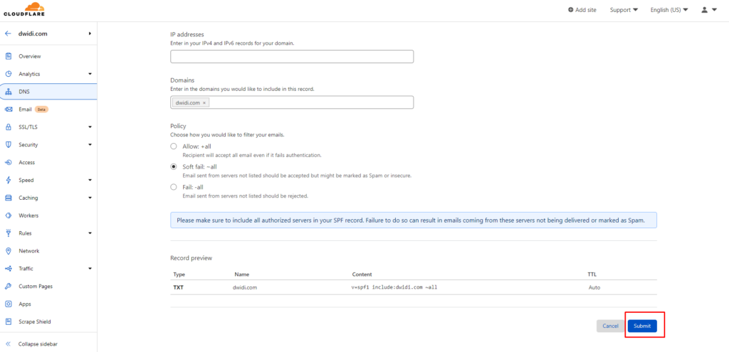 Cara Cepat Buat SPF, DKIM, dan DMARC Record Dengan Cloudflare