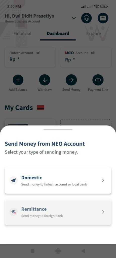 Neo Card, Virtual Prepaid Card Yang Fleksibel